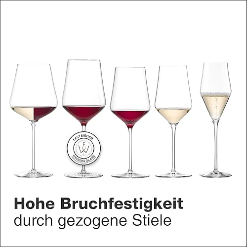 Miniatura 8 de Eisch Vaso de cristal de vino blanco cielo, tecnología Sensis Plus Aeration, sin plomo, apto para lavavajillas, juego de 2, 13.4 onzas