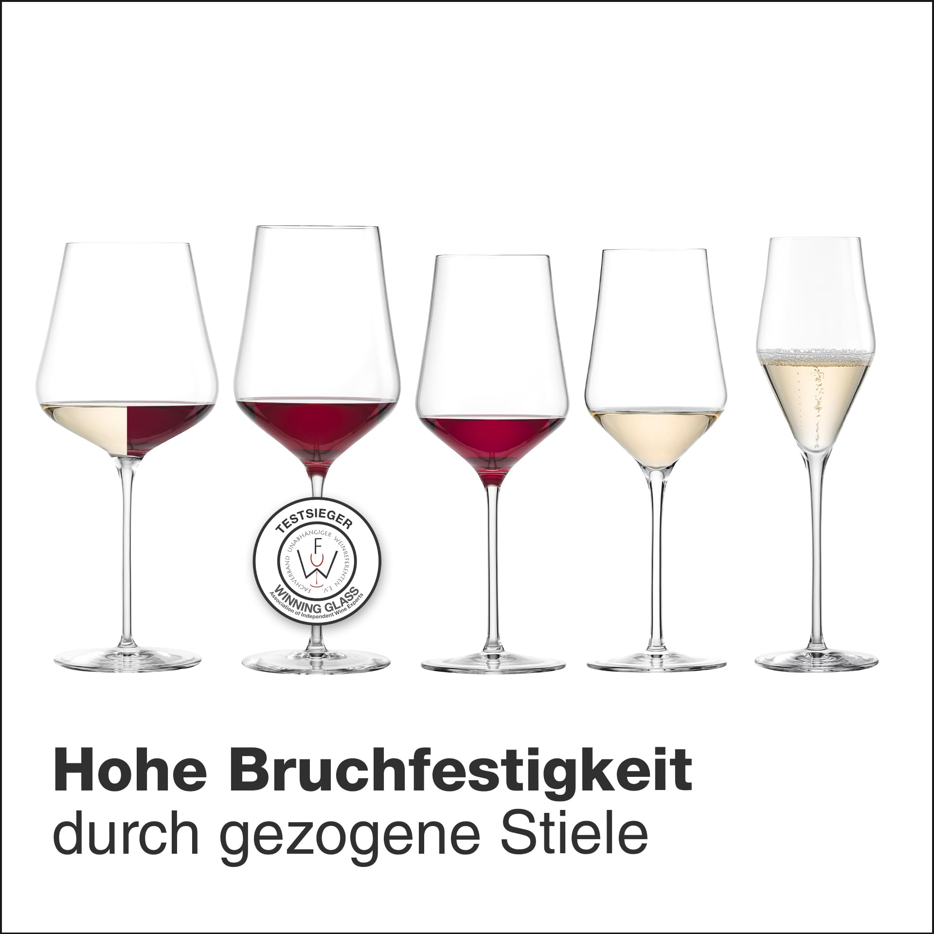 EISCH Bordeaux Rotweingläser Sky Sensisplus (2 Stück), Weingläser für Rotwein, spülmaschinenfeste Kristallgläser, Made in Germany (Art.-Nr. 180064)
