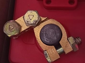 StepUp ANGLE type Brass Battery terminal, (2 Pair-4pcs) positive and Negative universal battery (15 AMP-20AMP),220GMS