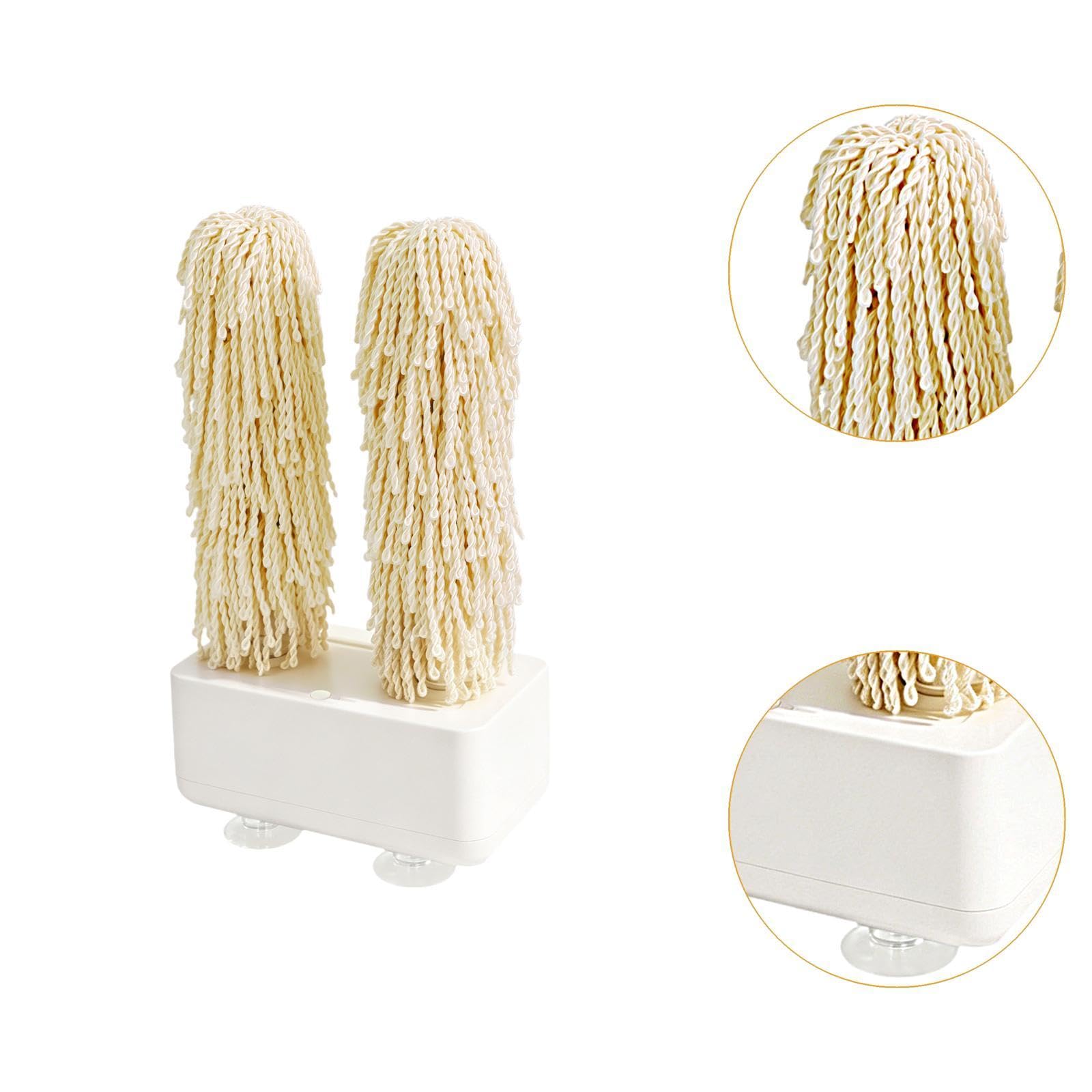 Colcolo Pulitore E Lucidatore per Vetri per Uso Domestico, Lavavetri, Versatile, Leggero, Compatto, Portatile, con Robusta Spina Europea, Bianco