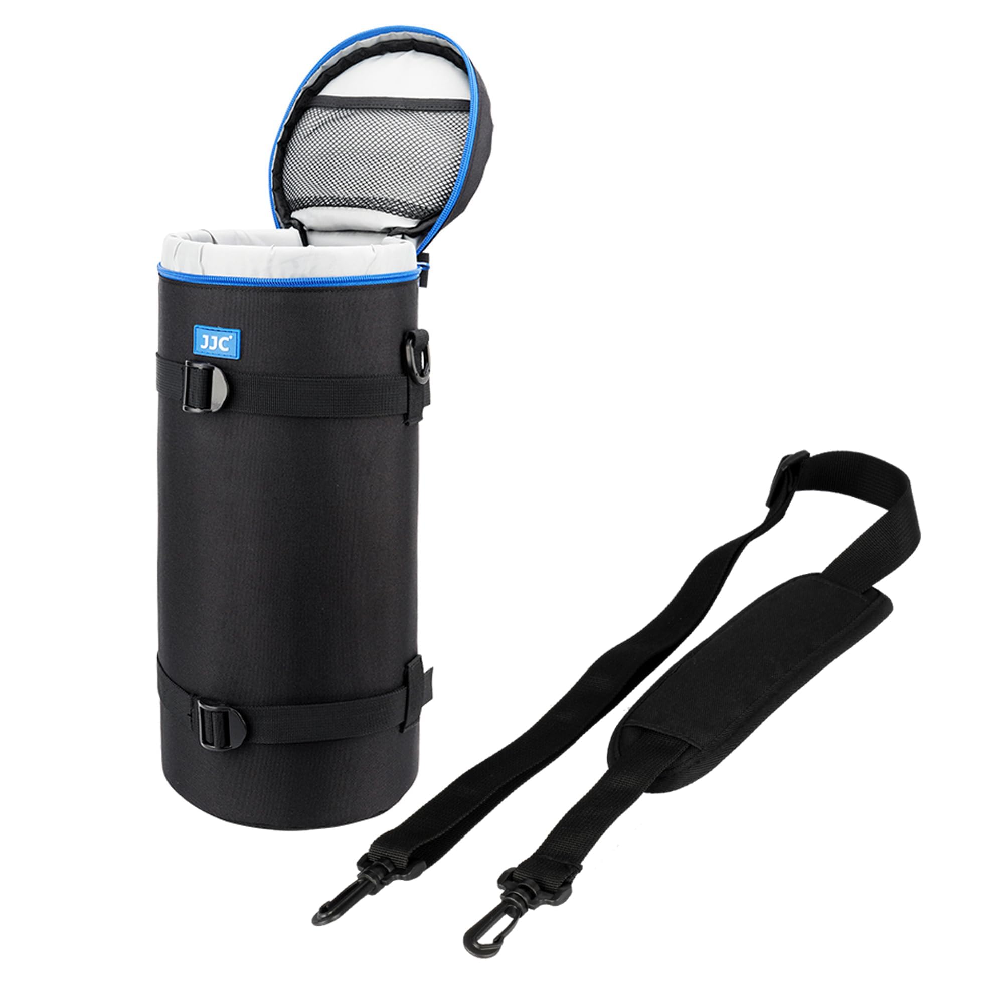 JJC Resistente al Agua Deluxe Funda Protectoras Bolsa con Correa para Sony FE 200-600mm F5.6-6.3G OSS, Nikon Nikkor Z 600mm F6.3 VR S, Z 180-600mm F5.6-6.3 VR Objetivo y Lentes con 140 x 370mm