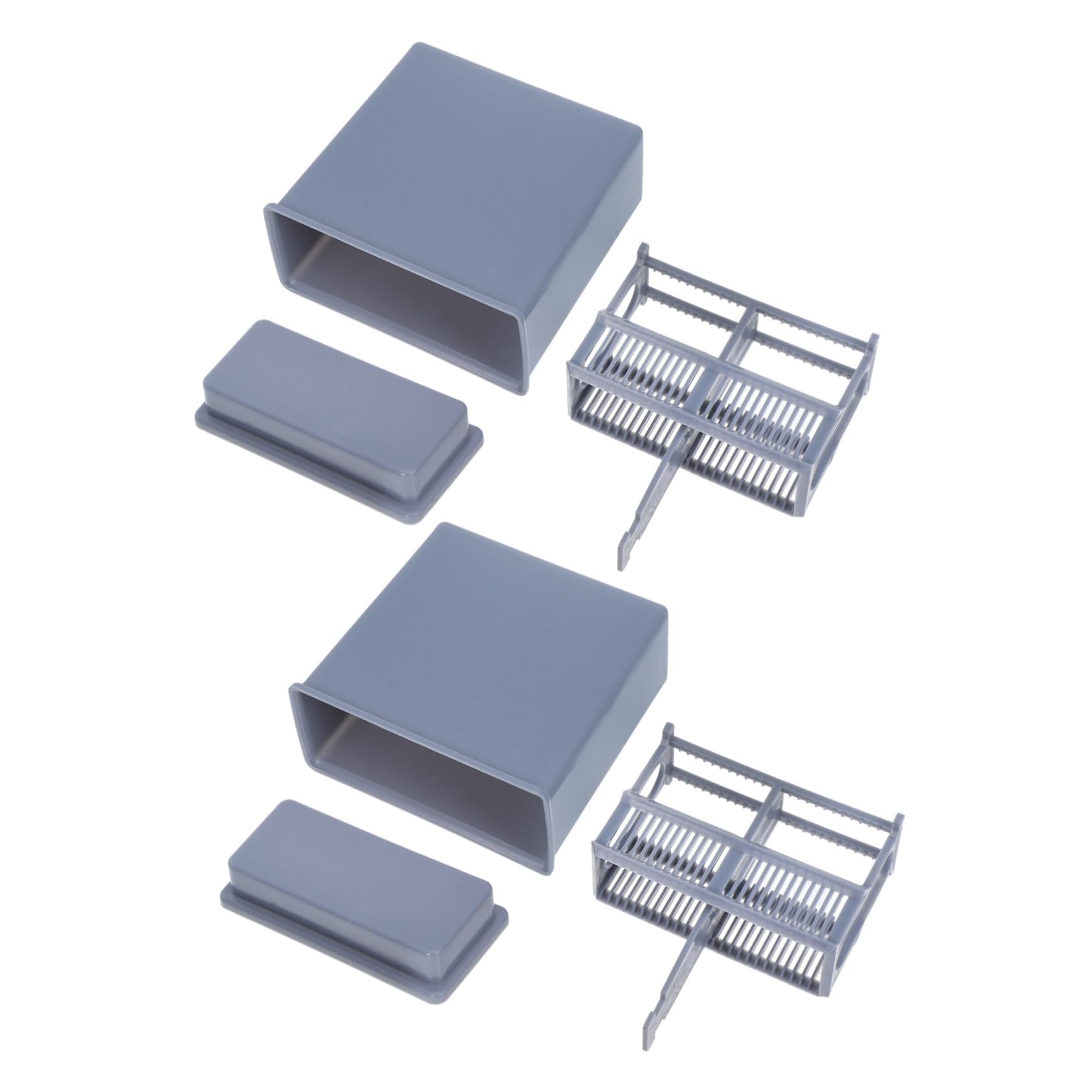 Cabilock 2Sets Microscope Slide Staining Rack with Slots Lab Sample Storage for Efficient Staining Tasks User Friendly Design for Diverse Experimental Needs