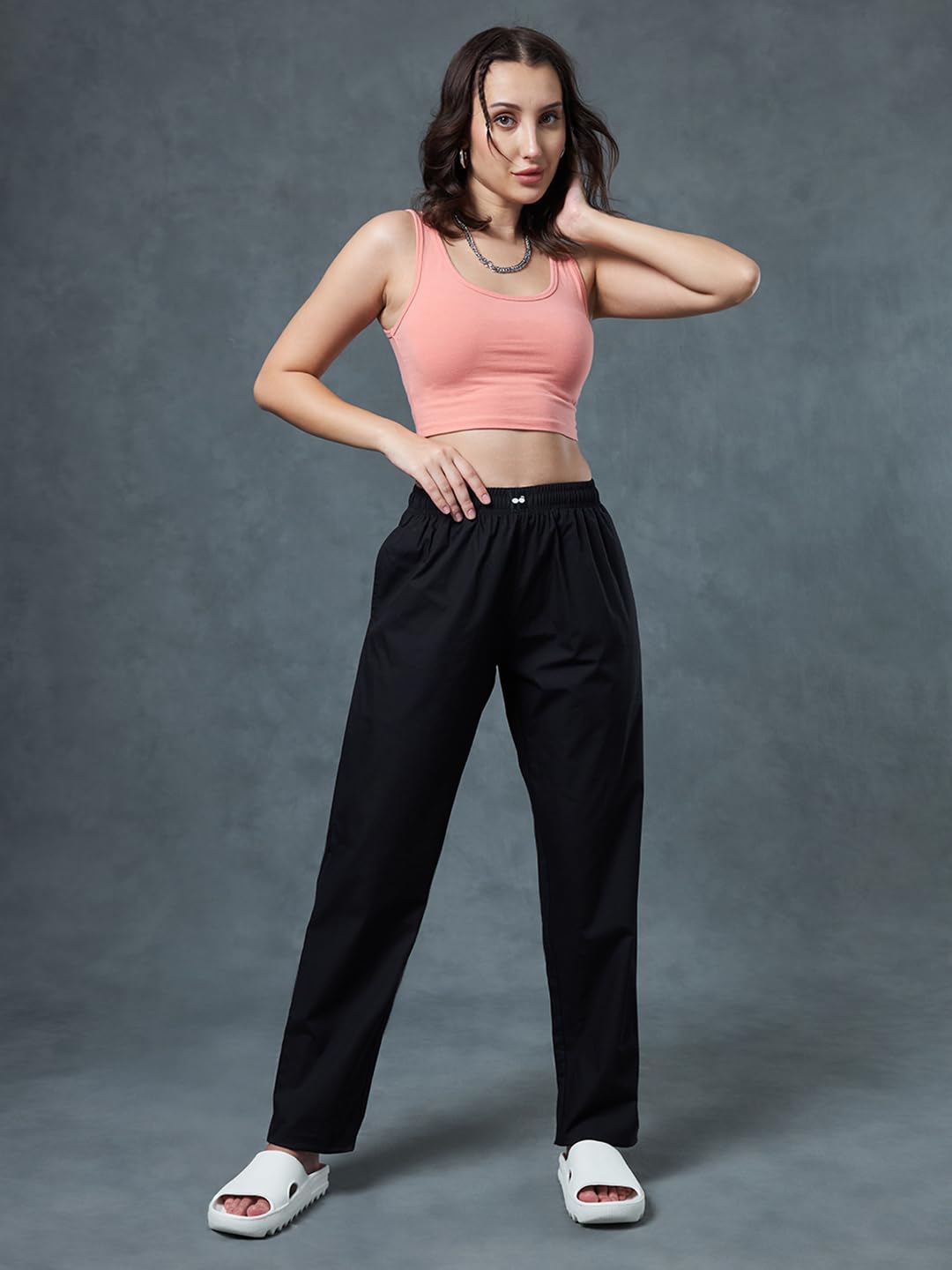 Bewakoof Pijama de algodón 100% popelina de ajuste regular para mujer