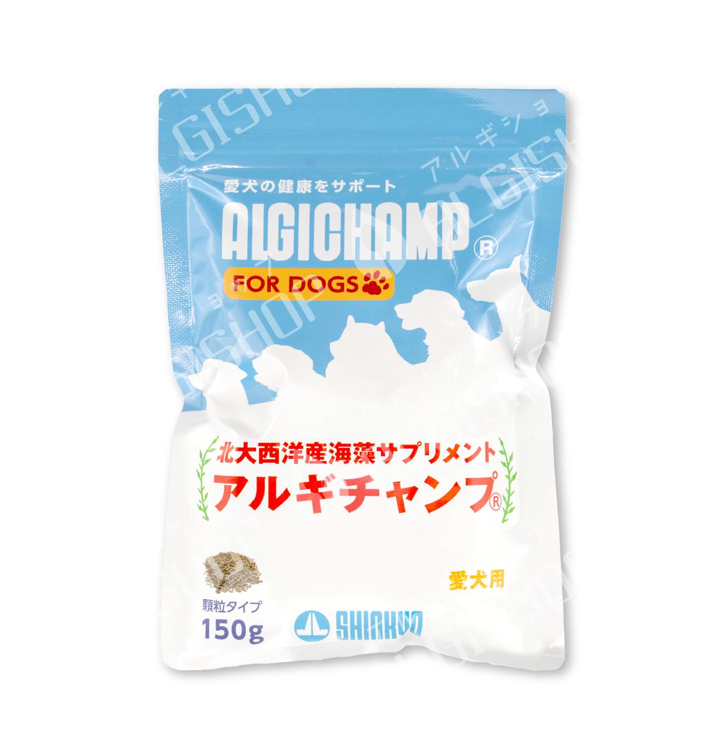 天然海藻サプリメント アルギチャンプ[ＡＬＧＩＣＨＡＭＰ] 150g 愛犬のため…