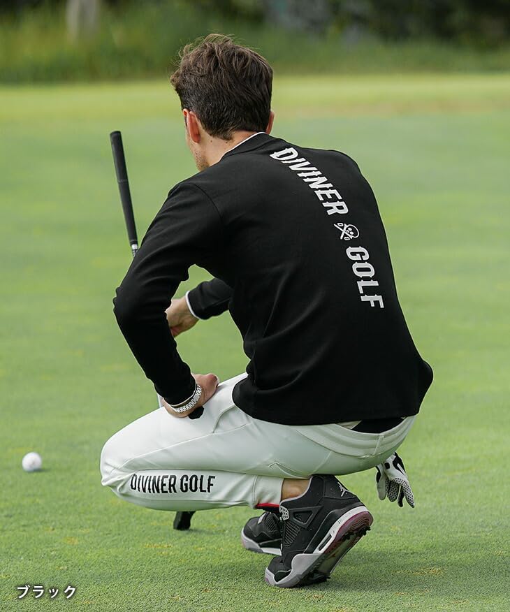 DIVINER GOLF] 長袖 トレーナー ゴルフウェア メンズ 総柄 スウェット 