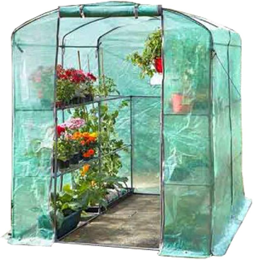 Greenhouse GroZone Max Garden Outdoor Heavy Duty Walk-In Polytunnel Greenhouse