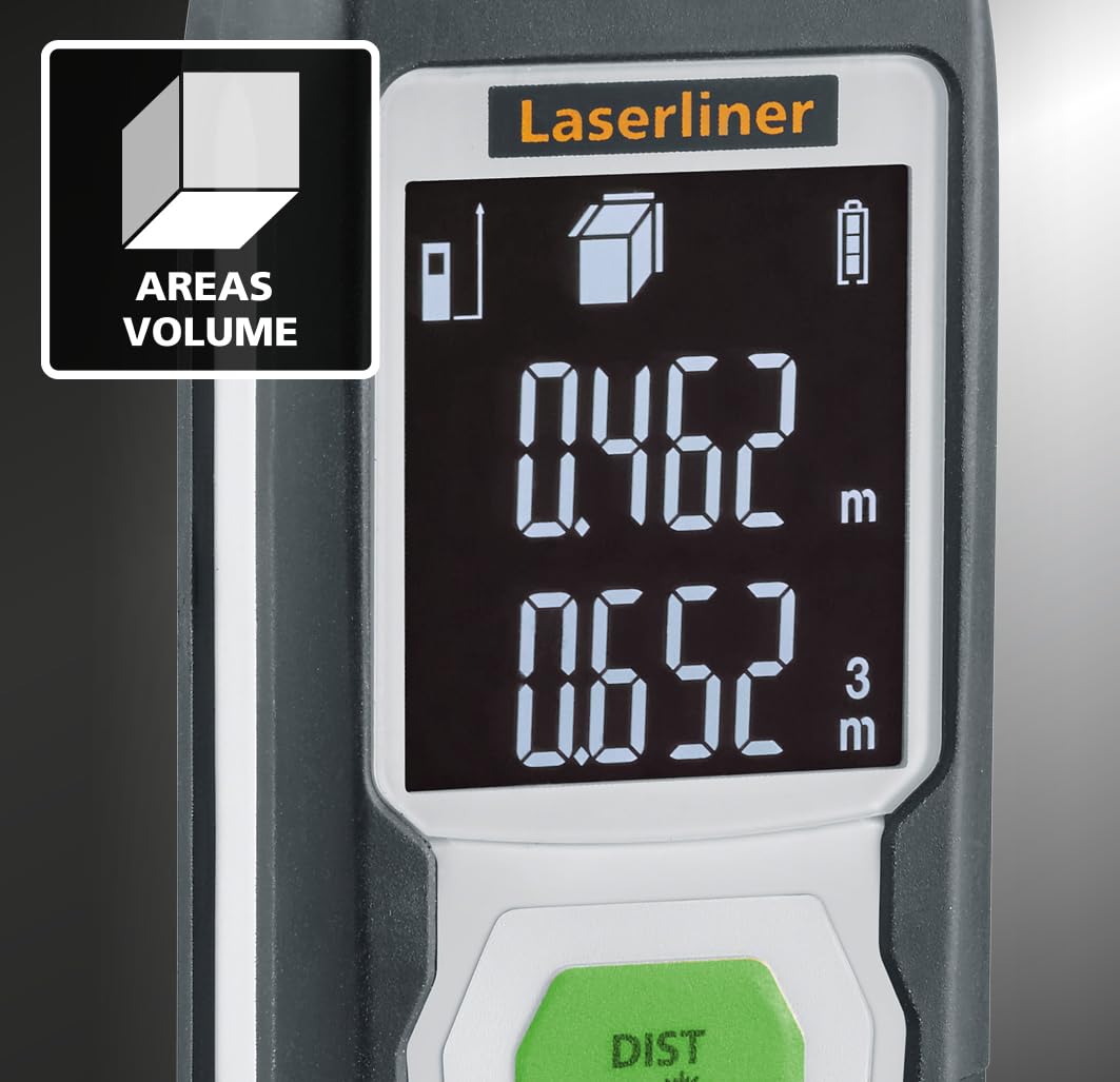 Laserliner Télémètre Laser Range Master Gi4 | Appareil de Mesure Numérique, Portée de 40 m, Mesure de Longueurs, Mesure de Surfaces et de Volumes