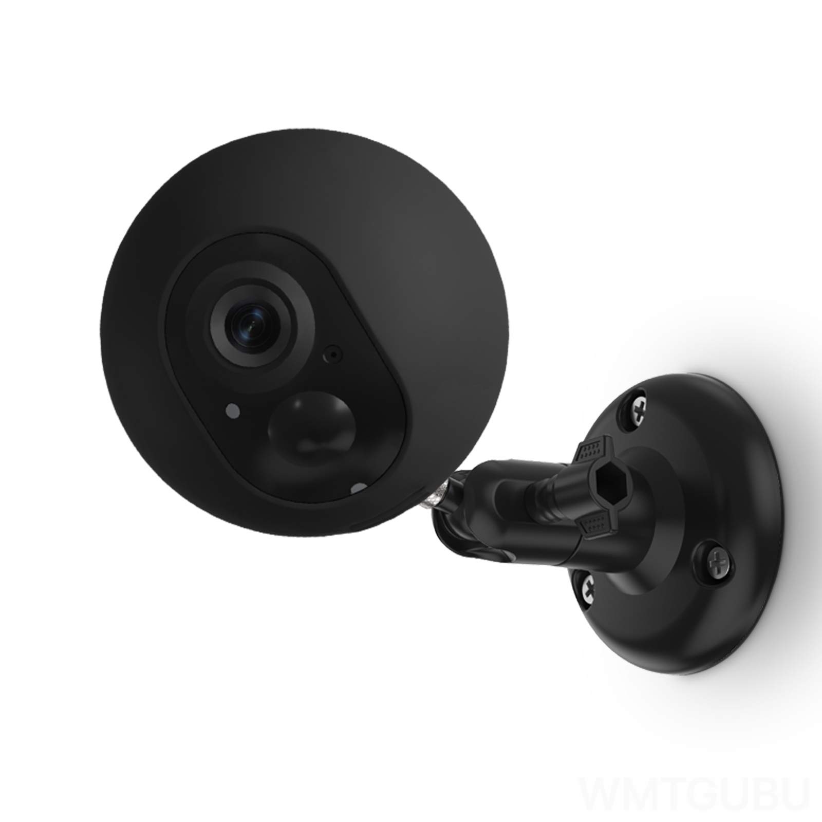 WMTGUBU for VAVA Cam Pro Silicone Case & Wall Mount Bracket, Camera Protective Cover Case Compatible for VAVA Wireless Cam Pro 1080P with 180° Tilt and 360° Swivel Bracket for Indoor/Outdoor, Black