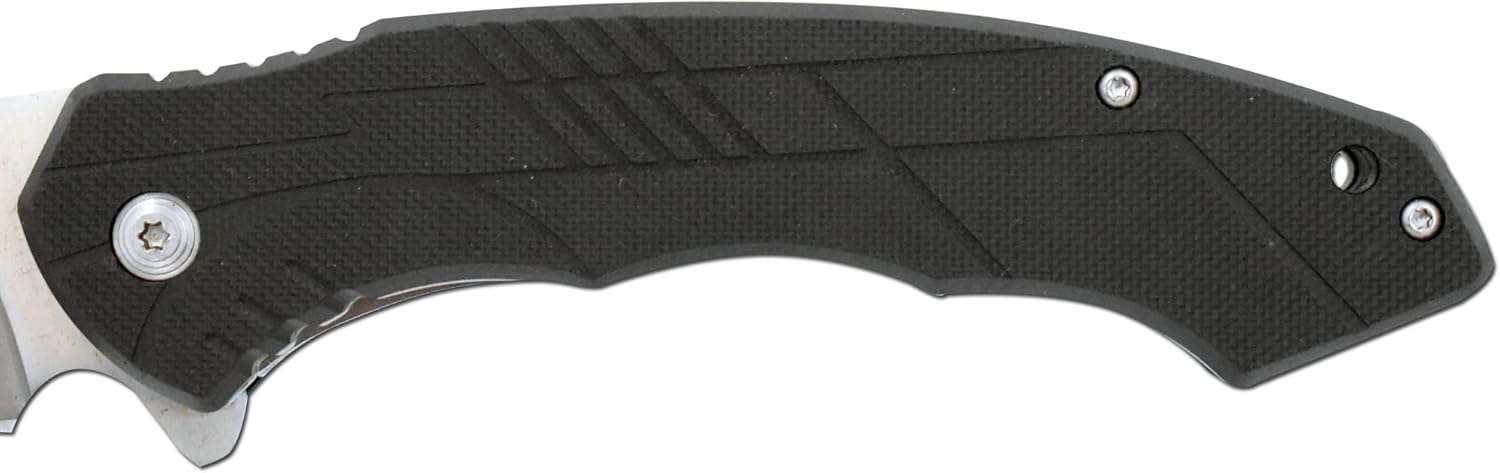 Snake Eye Xtreme Collection Pivot Langford Folding Ball Bearing Flipper Liner Lock Pocket Knife(1108) (Black)
