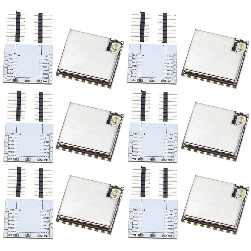 Placa adaptadora ESP-07S ESP8266 en lote de 6 piezas para desarrollo de aplicaciones IoT y WiFi