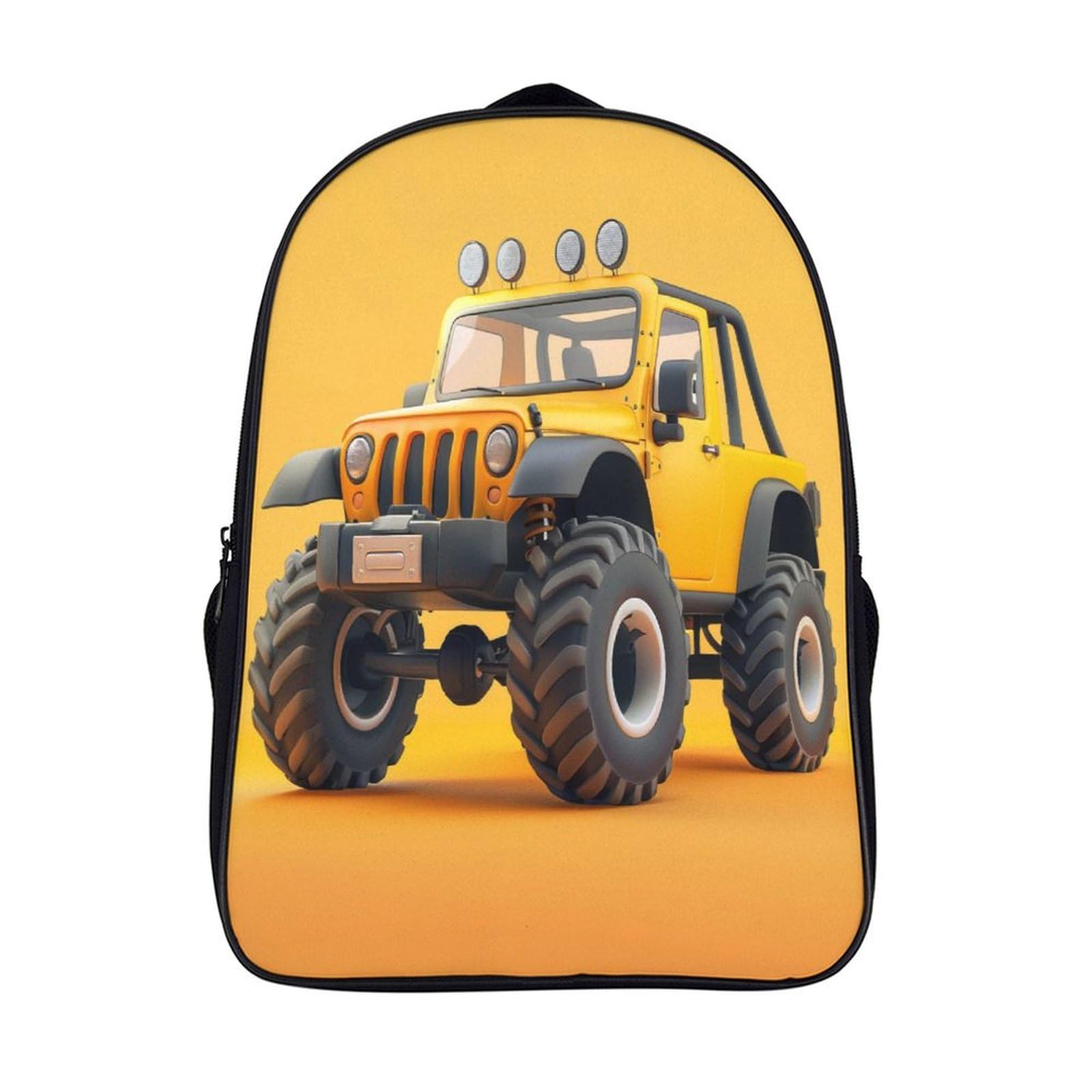 XIAOCHENG Trucks Mochila Niña, Mochilas Escolares,Mochila Infantil Ajustar Con Bolsillos Laterales Y CorreaGran Capacidad Impermeable Mochila,Regalos Para Niñas Niños Y 40x28x16cm