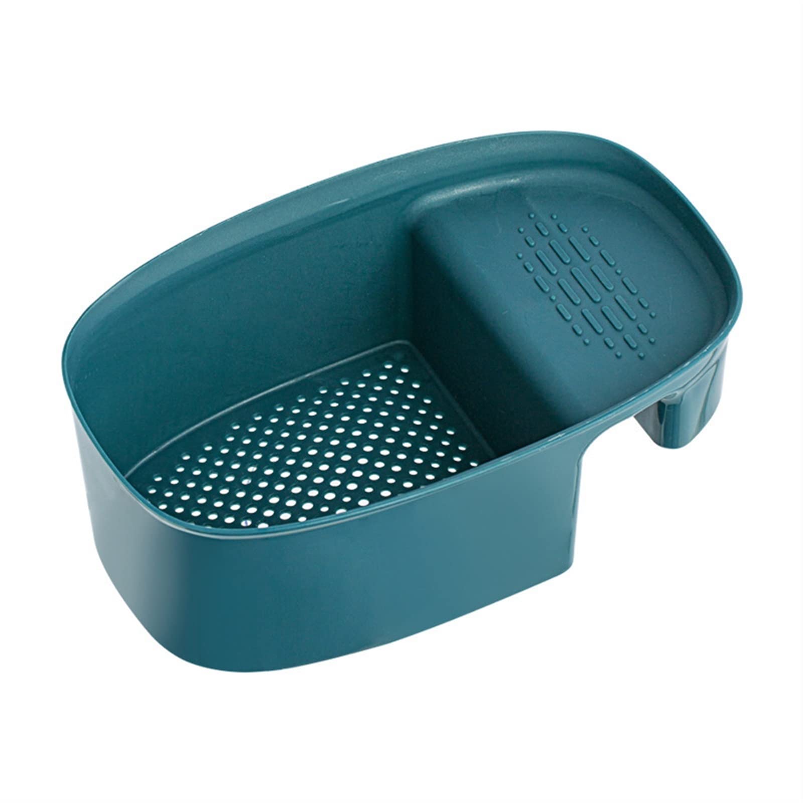 Colador de desagüe para fregadero y cesta coladora multifunción de cocina azul