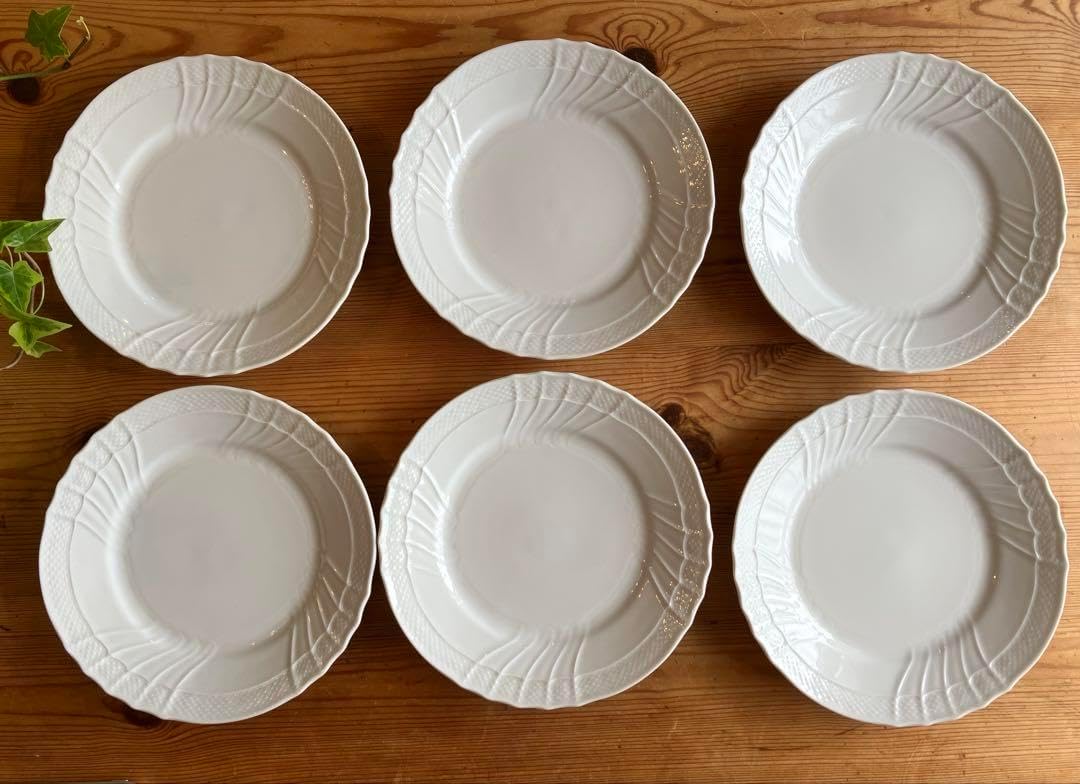 ジノリ ベッキオホワイト 19.5スーププレート×6 Richard Ginori 並行