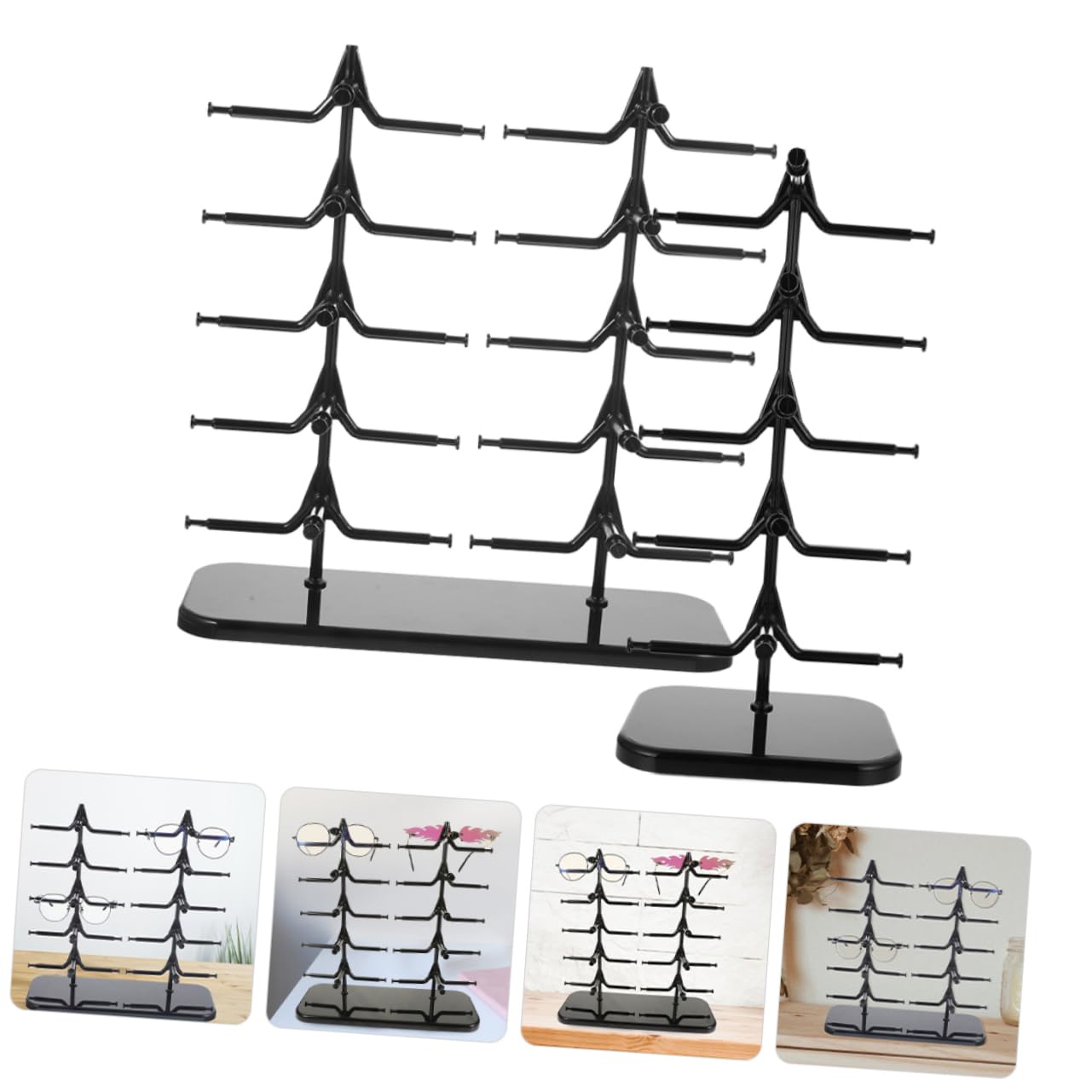 TOPBATHY 2st Brillenständer Brillenhalter Sonnenbrillen-organizer-display Brillengestell Brillenvitrine Aufbewahrung Von Sonnenbrillen Brillen Organizer -display Gläser
