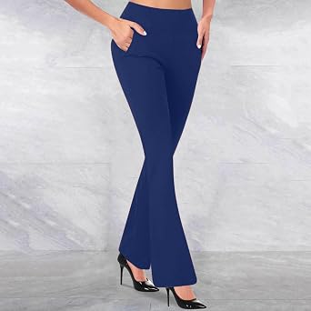 YMADREIG Womens Bootcut Dress Pants Business Casual Outfits High Waist 4 Way Stretch Yoga Work Pant Office Slacks with Pocket