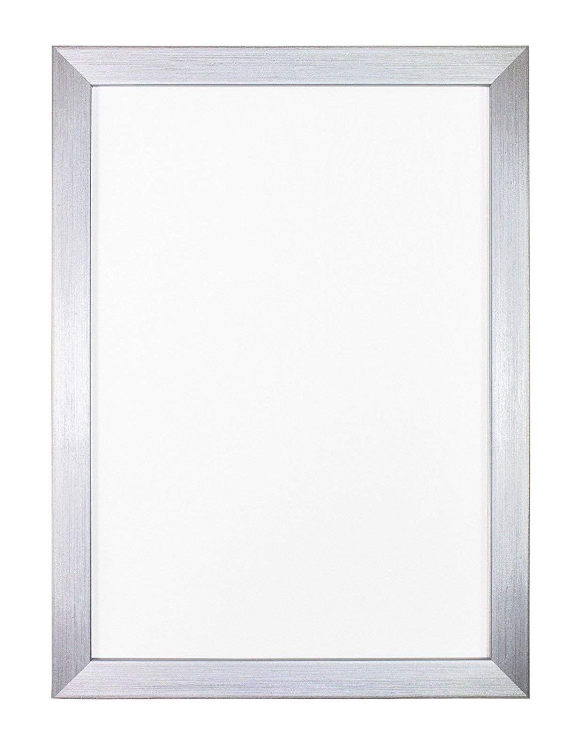 Memory Box Silver - Rainbow Range Picture/Photo/Poster frame with Perspex Sheet - Moulding 19mm Wide and 15mm Deep - (30 x 40cm) 11.8" x 15.7"