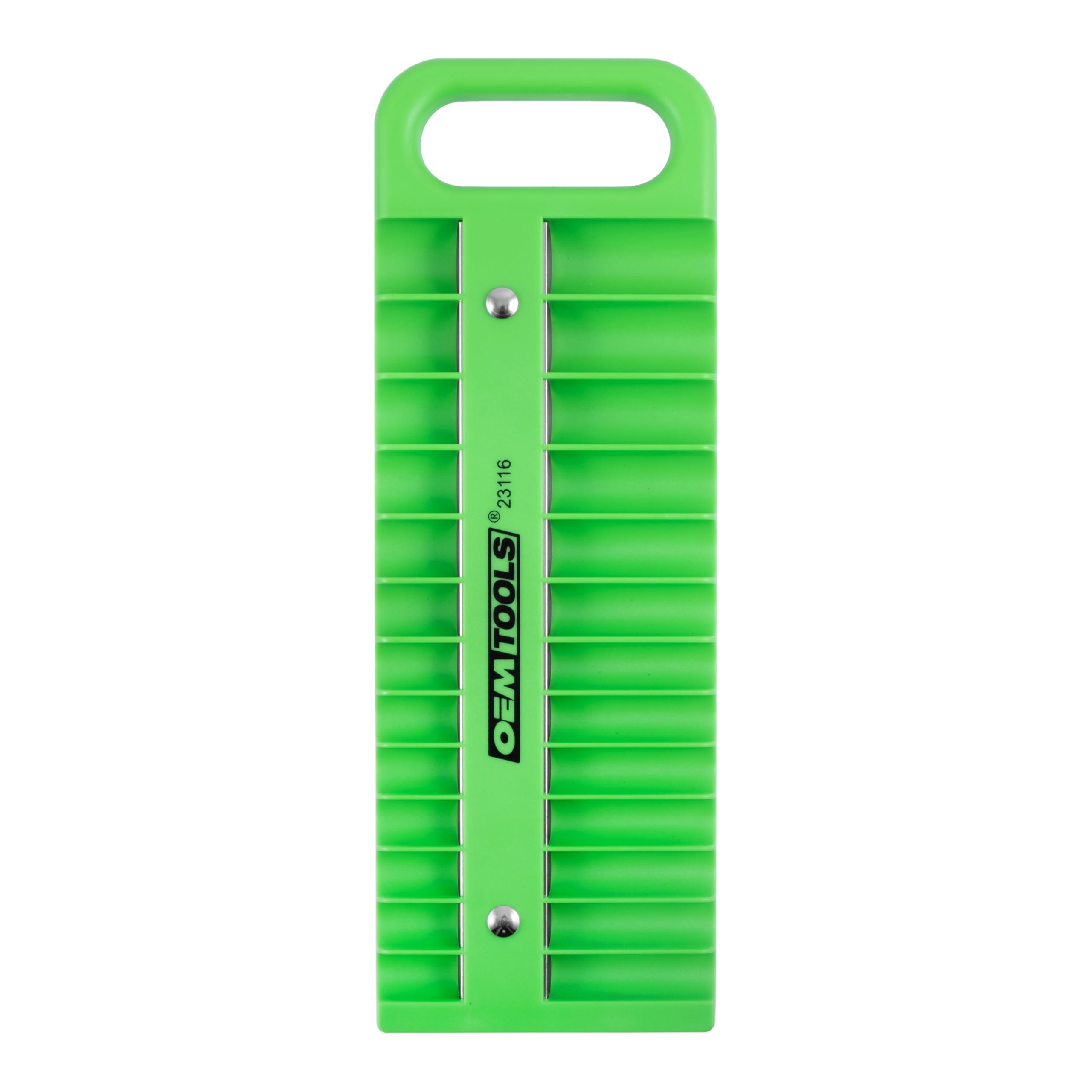OEMTOOLS 23116 1/4" Drive Portable Magnetic Socket Organizer Tray, Magnetic Socket Holders Organizers For Tool Box, Shop, Or Garage, Holds Up To 26