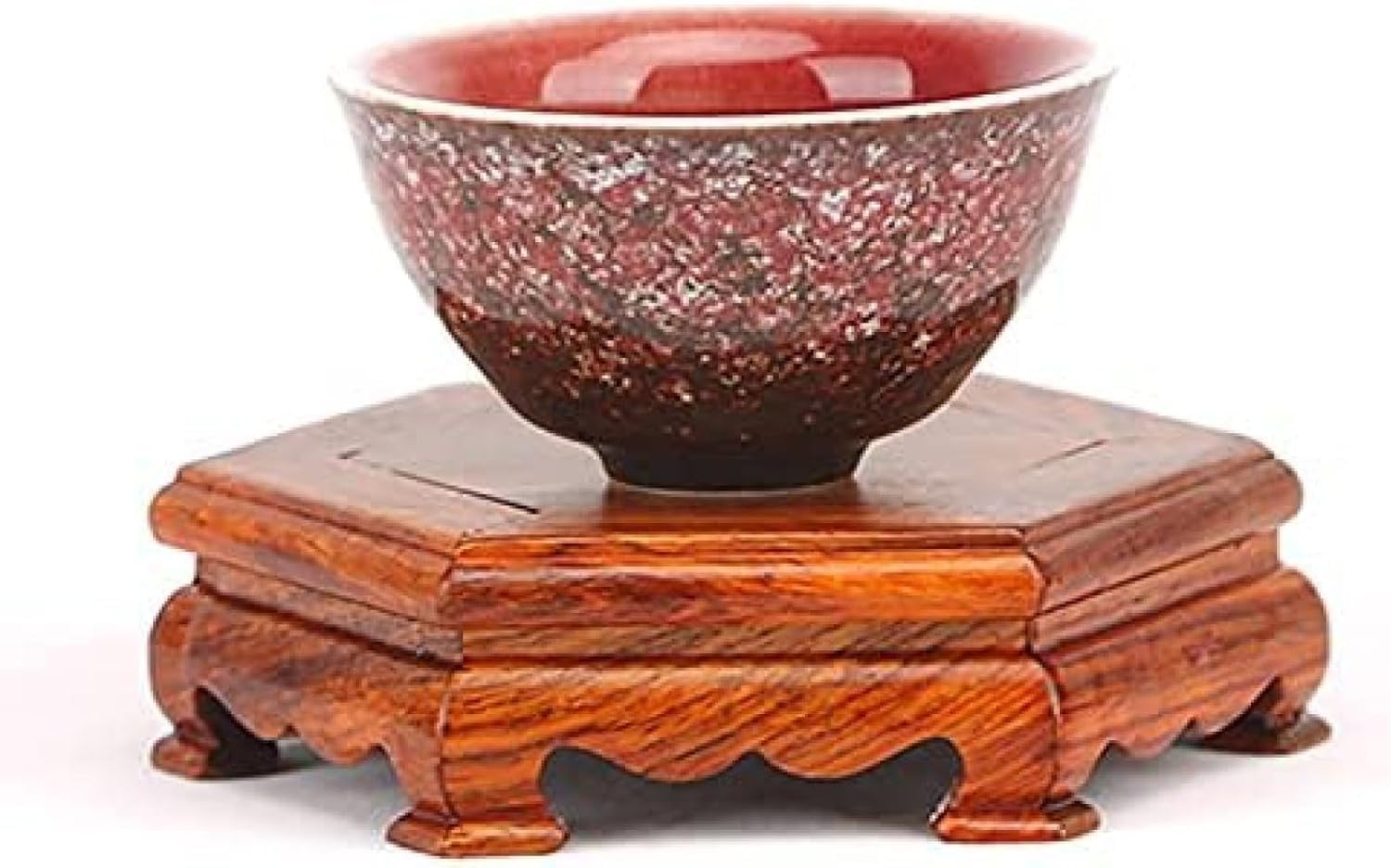 Socle en bois pour vase de style meuble chinois vintage et de qualité