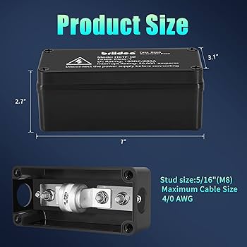 400 Amp Anl Fuse Uxcell 250V 200A Multi Block Fuse Class T Fuse Holder Circuit Fuses For Cars Boats Trucks T Class Fuse