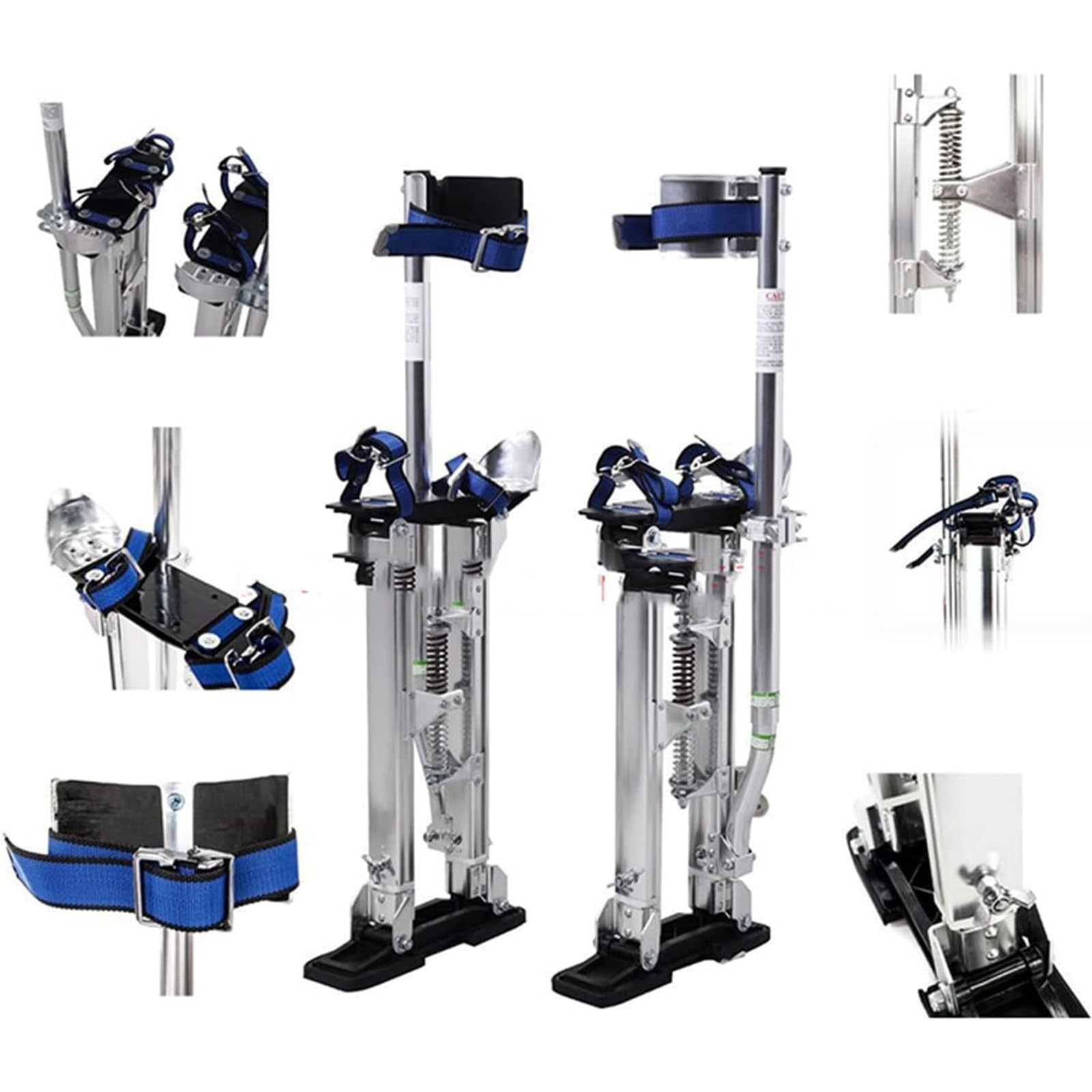 Szczudła robocze, szczudła z płyt kartonowo-gipsowych, profesjonalny regulowany pasek szczudła do płyt kartonowo-gipsowych budowniczych tynkarskie szczudła malarskie (Rozmiar: 38-58 cm, kolor: