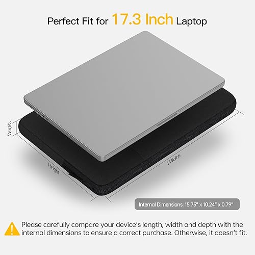 Miniatura 2 de Funda para laptop de 17.3 pulgadas para HP de 17 pulgadasEnvy 17  Pavilion 17, ASUS Vivobook 17, Acer Aspire 17, Dell Inspiron 17, Lenovo Ideapad
