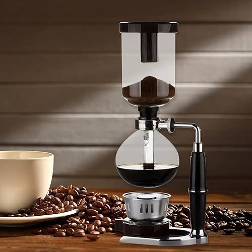 Juego de 3 tazas de sifón para café, hervidor al vacío, con filtro, sifón, tetera, resistente al calor, para el hogar