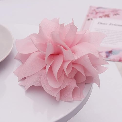 Miniatura 2 de Lady Peony - Broche de seda acutiflorous para fiesta de boda, ramillete para la cabeza para el cabello, flores  Pinzas para el pelo de flores