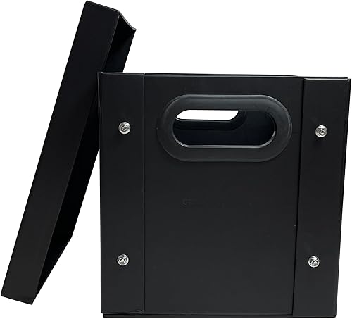 Miniatura 4 de CheckOutStore 1 caja de almacenamiento negra de disco de vinilo de 7 pulgadas, 45 rpm