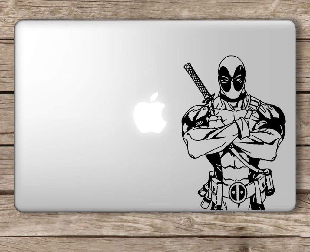 ISEE 360 Deadpool Upper Body Superhero Laptop Vinyl Sticker Black L x H (12.00 x 18.00 cm) (B07RWXKVTQ) Amazon Price History, Amazon Price Tracker