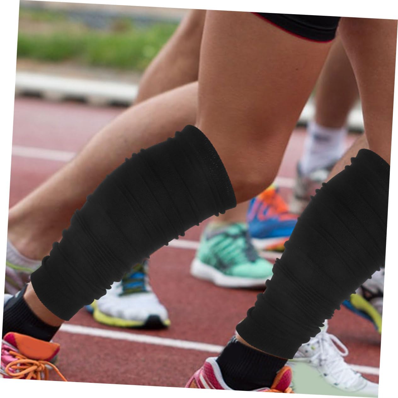 2pcs Calf Compression Sleeves for Men Women Leg Sleeves Nonslip Grip Breathable Mesh for Running Soccer Cycling Daily