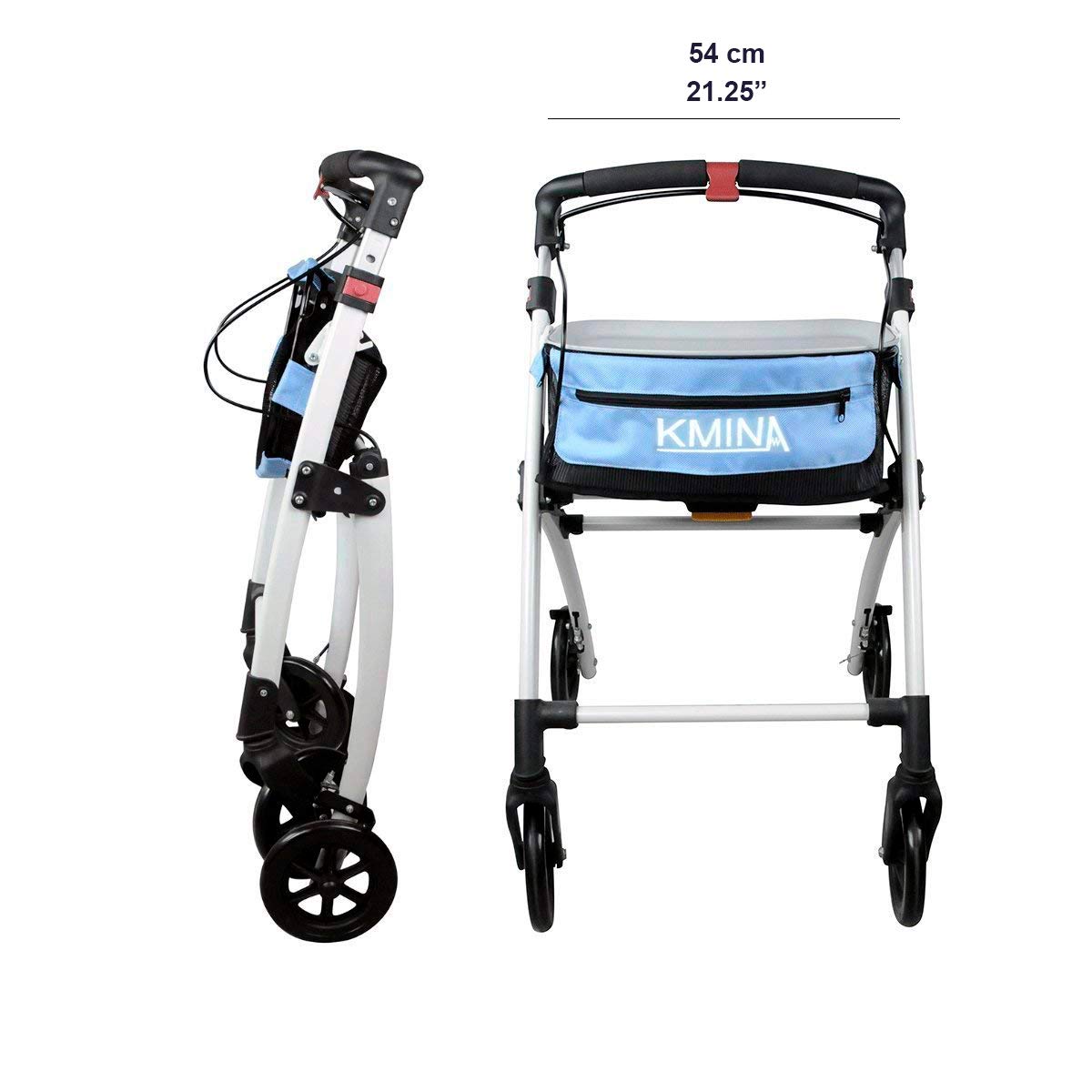 KMINA PRO Lightweight Rollator Walker, Rollators for Seniors
