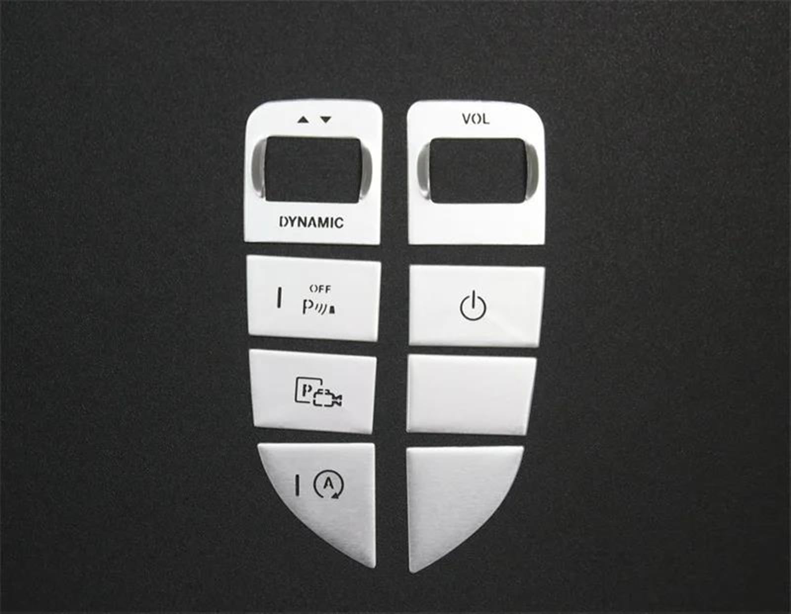 Qibbei Onecolor Car Interior Accessory Sticker Center Console Gear Shift Multimedia Switch Buttons Covers For Benz E Class W213 16-21 Stickers(Onecolor)