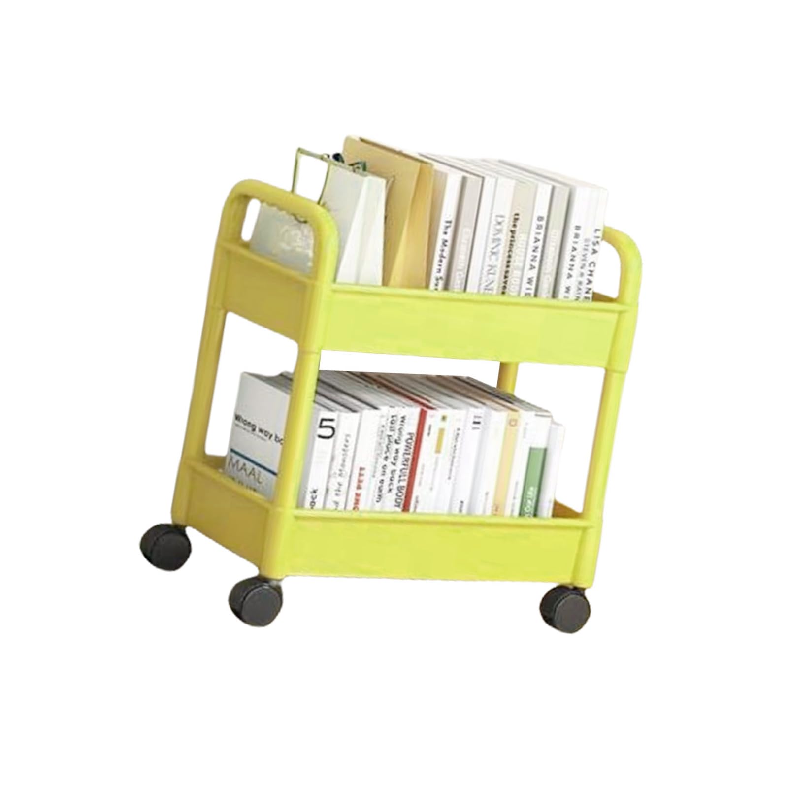 NEWFT Fashionable Rolling Storage Cart Organizers with 3 Tiers Multipurpose Utility Trolley Portable for Home and Rolling Trolley