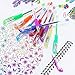 TANMIT Glitter Gel Pens, 33 Colors Neon Glitter Pens Set Gel Art Markers with 40% More Ink for Adult Coloring Books, Drawing, Journaling, Doodling