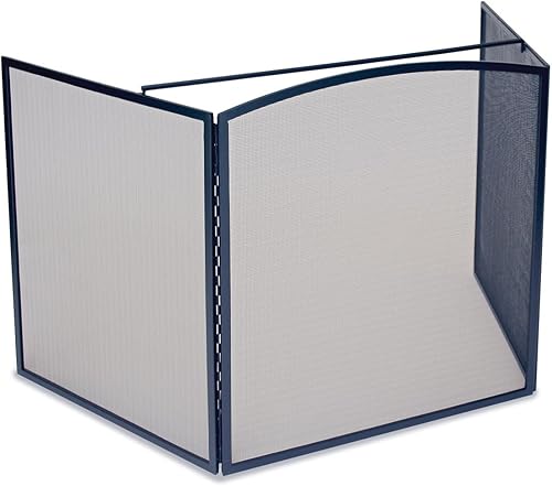 Pilgrim Home and Hearth 19261 - Protector de estufa negro mate