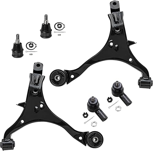 Miniatura 180 de Detroit Axle - Kit de brazos de control delanteros de 6 piezas para Toyota Corolla 2014-2019, 2 brazos de control inferiores con rótulas, 2 varillas