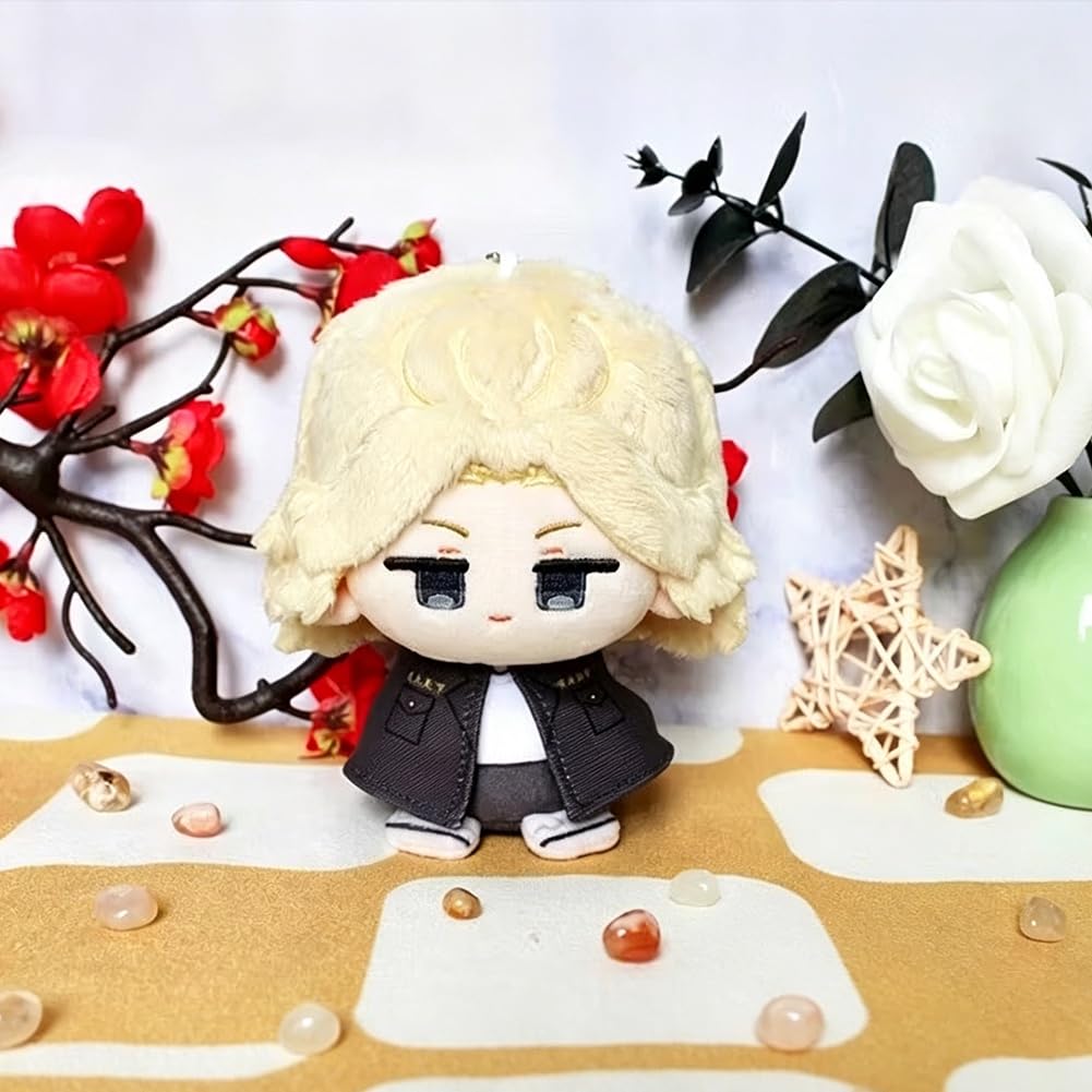 Anime Manjiro Plüschfigur Baji Keisuke Mini-Kissen, 12 cm | Weiche Stoffpuppe, Schulranzen-Anhänger, Dekoration, Sammlerstück, Geschenke
