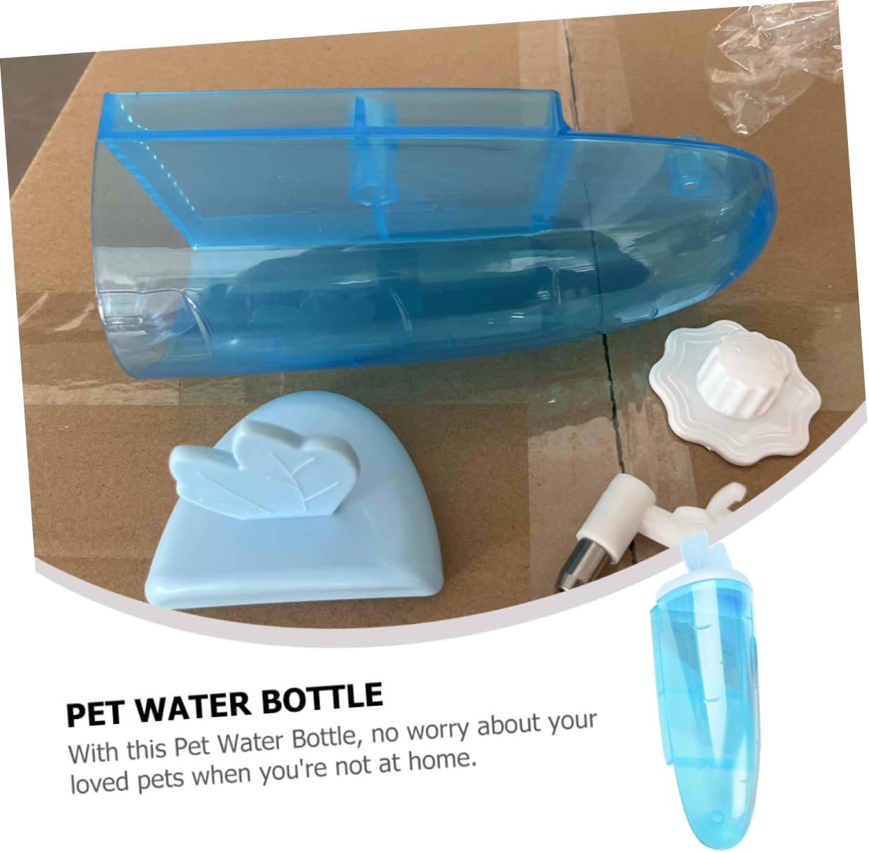 Attach Carrot-Shaped Pet Water Feeder for Guinea Pigs Chinchillas Non- Hanging Water Dispenser for Drinking for Animal Cages