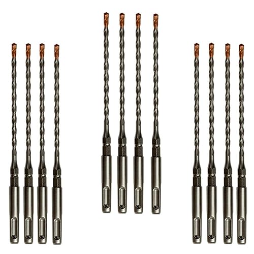 Miniatura 9 de Brocas de martillo giratorio hexagonal SDS Plus de 316 pulgadas x 7 pulgadas para tornillo de hormigón, 24 unidades, 316 x 7 pulgadas, brocas SDS