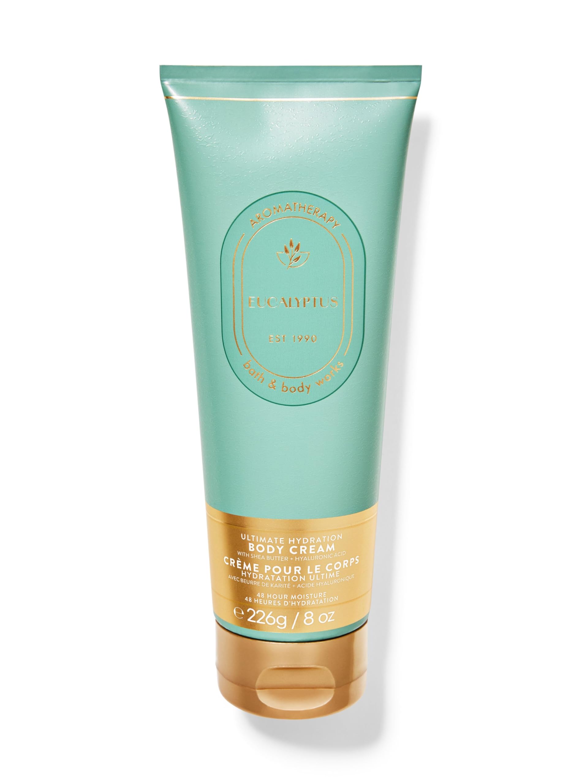 Bath & Body Works Eucalyptus Ultimate Hydration Body Cream (Shea Butter + Hyaluronic Acid) | 226 g / 8 oz | Fragrance - Fresh & Clean | 48hr Moisture | Gender - Unisex-image-5