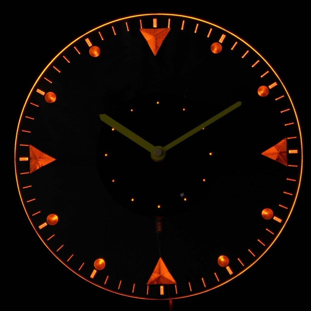 ADVPRO cnc2020-b Man Cave Bold Illuminated Edge Lit Bar Beer Neon Sign Wall Clock with LED Night Light