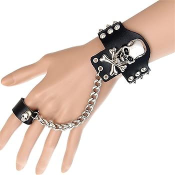 Amazon.co.jp: パンクレザーブレスレット パンクスタイル