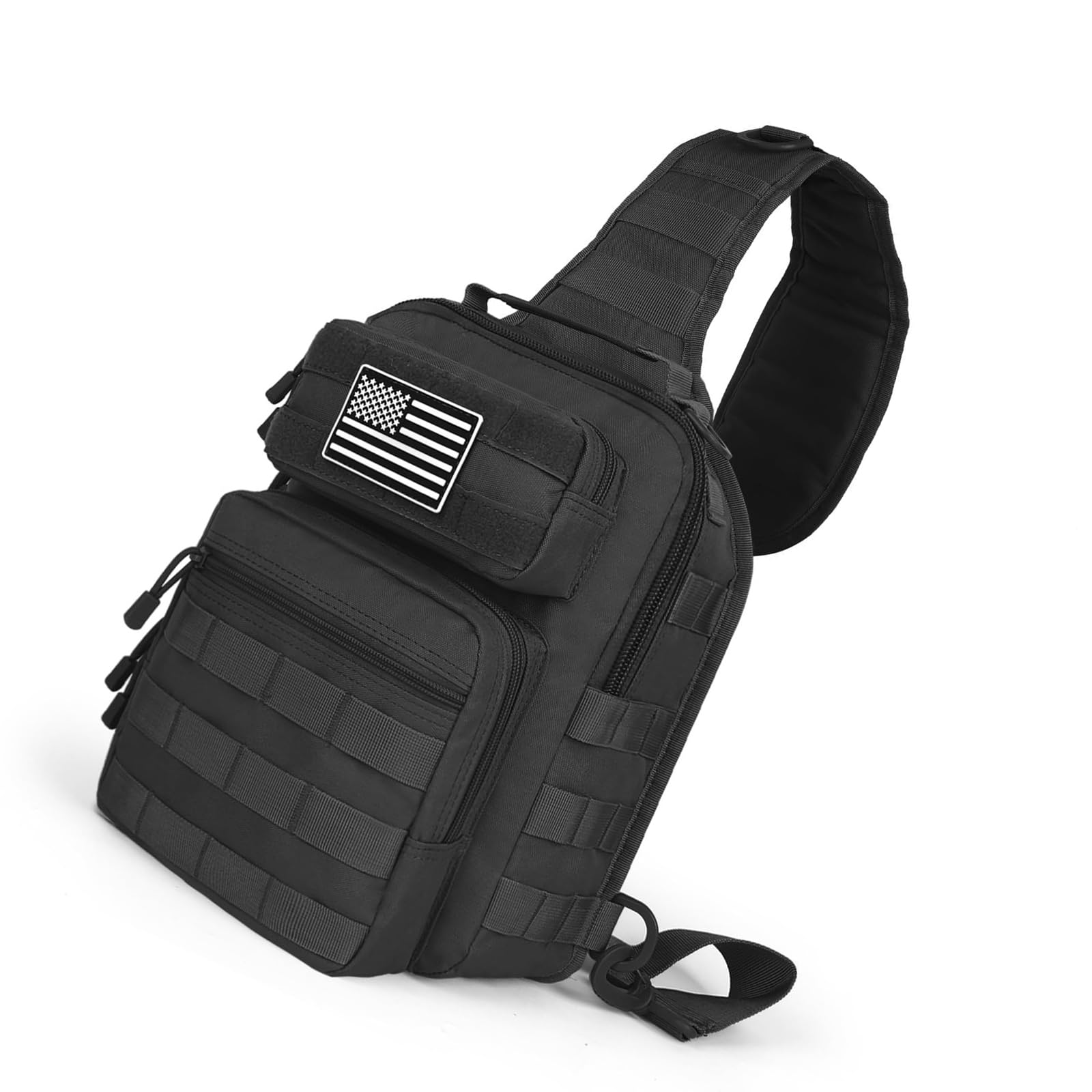 Everyday Carry Repair Bag with Multi Pocket Tool Storage, Adjustable Strap and Attachment Webbing Organization Crossbody Repair Pouch Utility Organizer Bag Homeowner Gear Pouch Compact Carry