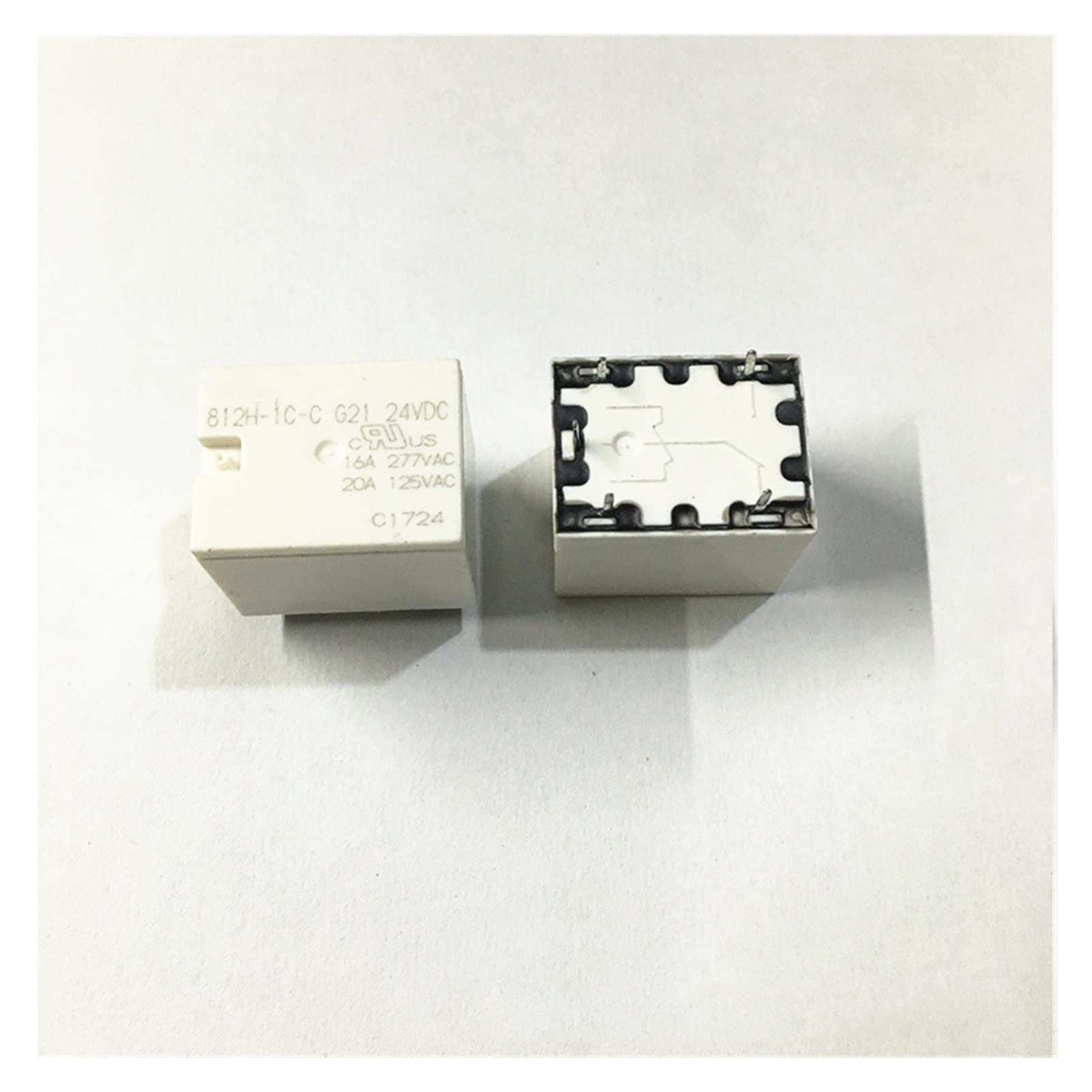 Relé 24VDC 5 Pines AMAZWI Componente Electrónico 812H-1C-C G21 Placa Circuito