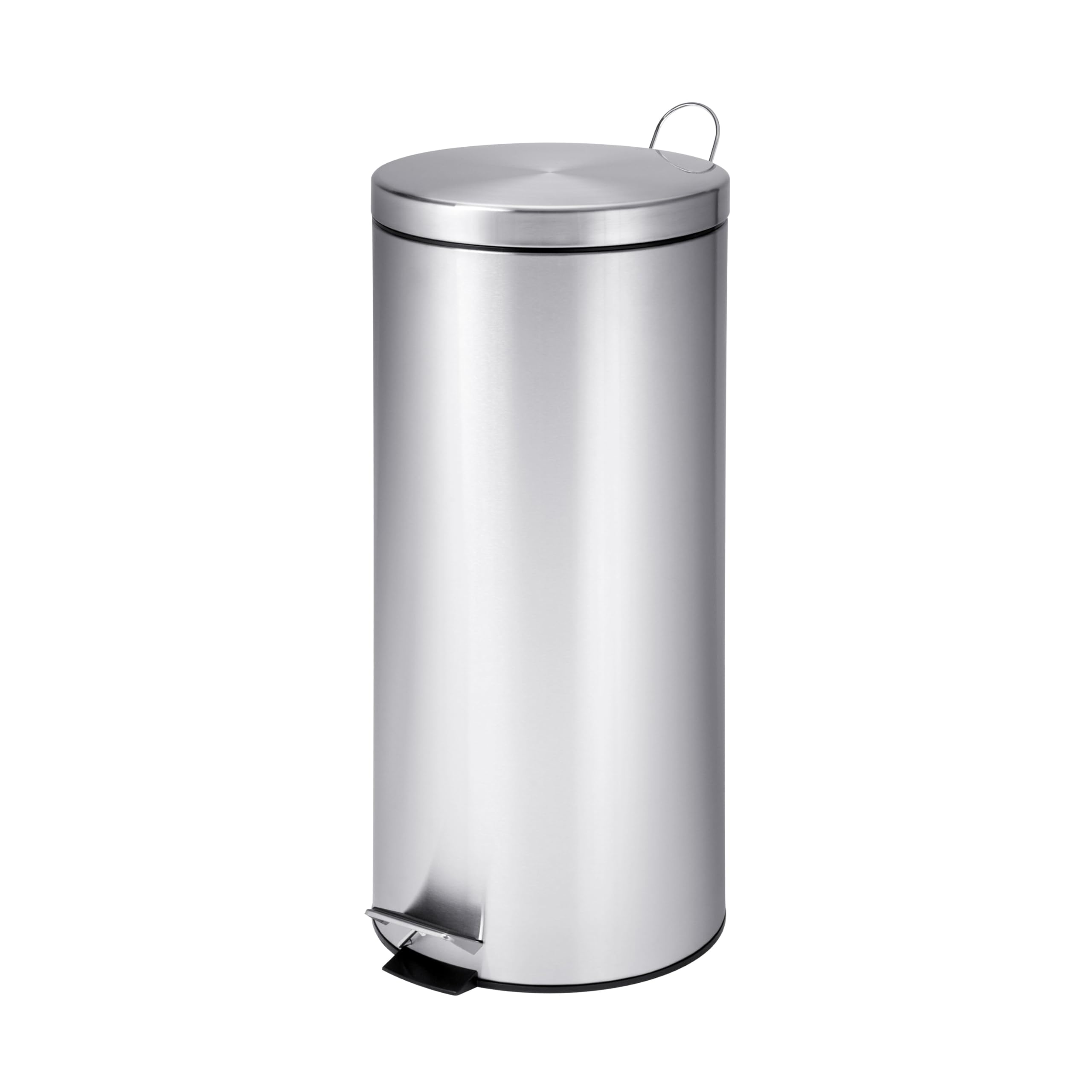 Honey-Can-Do 30L Round SS Step Can w Bucket TRS-09274 Silver
