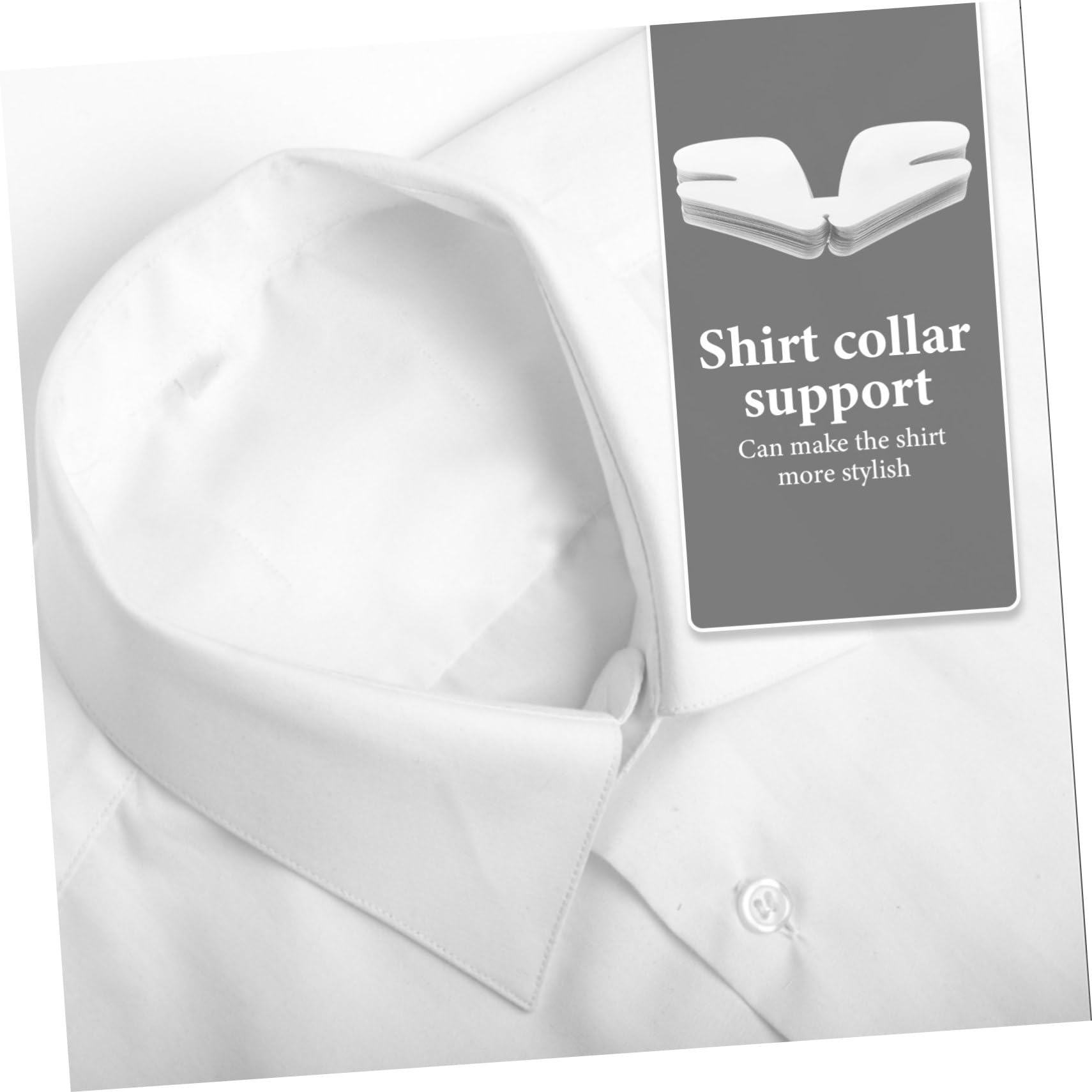 Veemoon Tirantes Transparentes Para El Cuello Refuerzo Zafle De Camisa Soporte De Cuello Para Camisas De Vestir Moldeador De Cuello Para Camisas De Hombre El Plastico