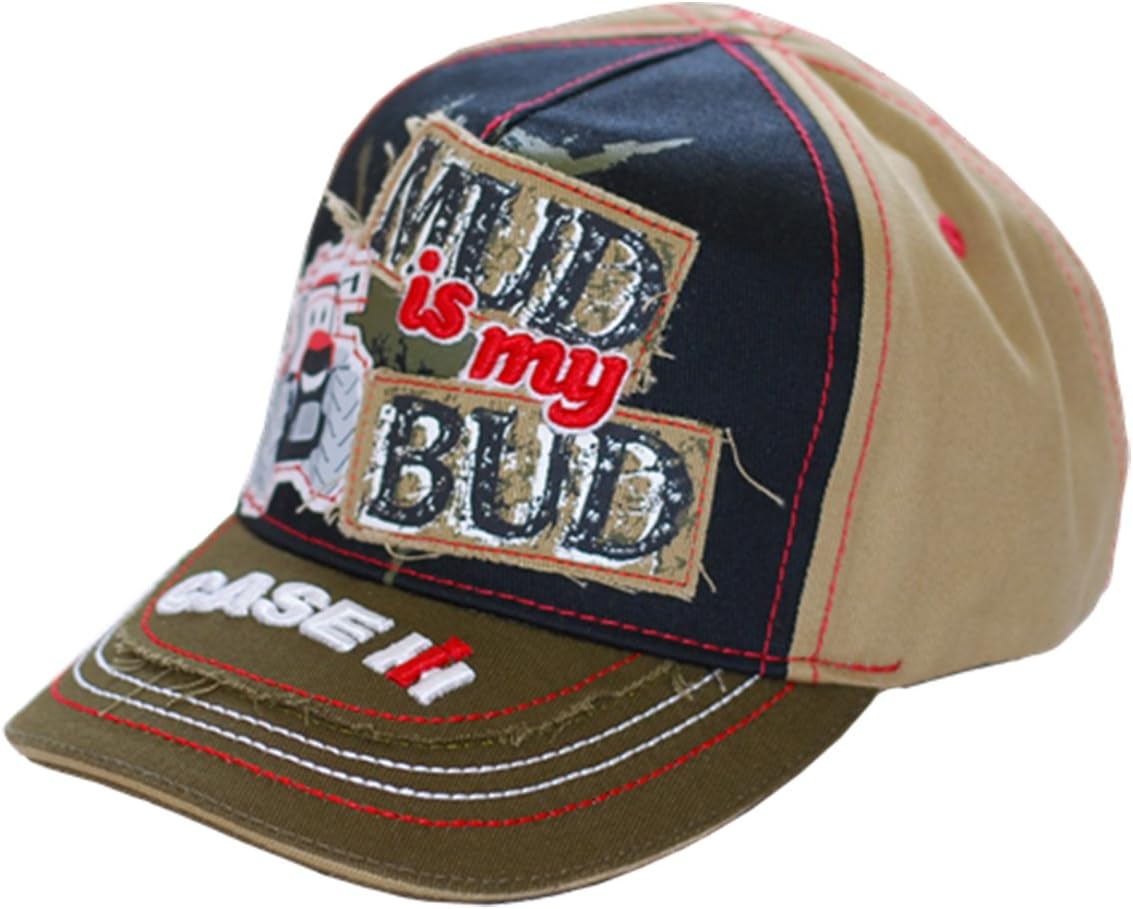 540BrandsCase IH Officially Licensed Toddler Boys Hat, Mud is My Bud Kid's Baseball Cap Black
