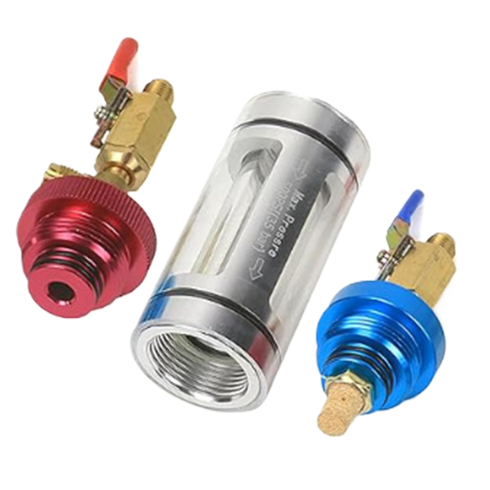 Ac Oil Analyzer, Portable Car Refrigerant Tester Tool, 4.72x14.57x3.15 Inches Debris Precise Management, Kit with Regulator for Impurity Filtration, Daily Maintenance