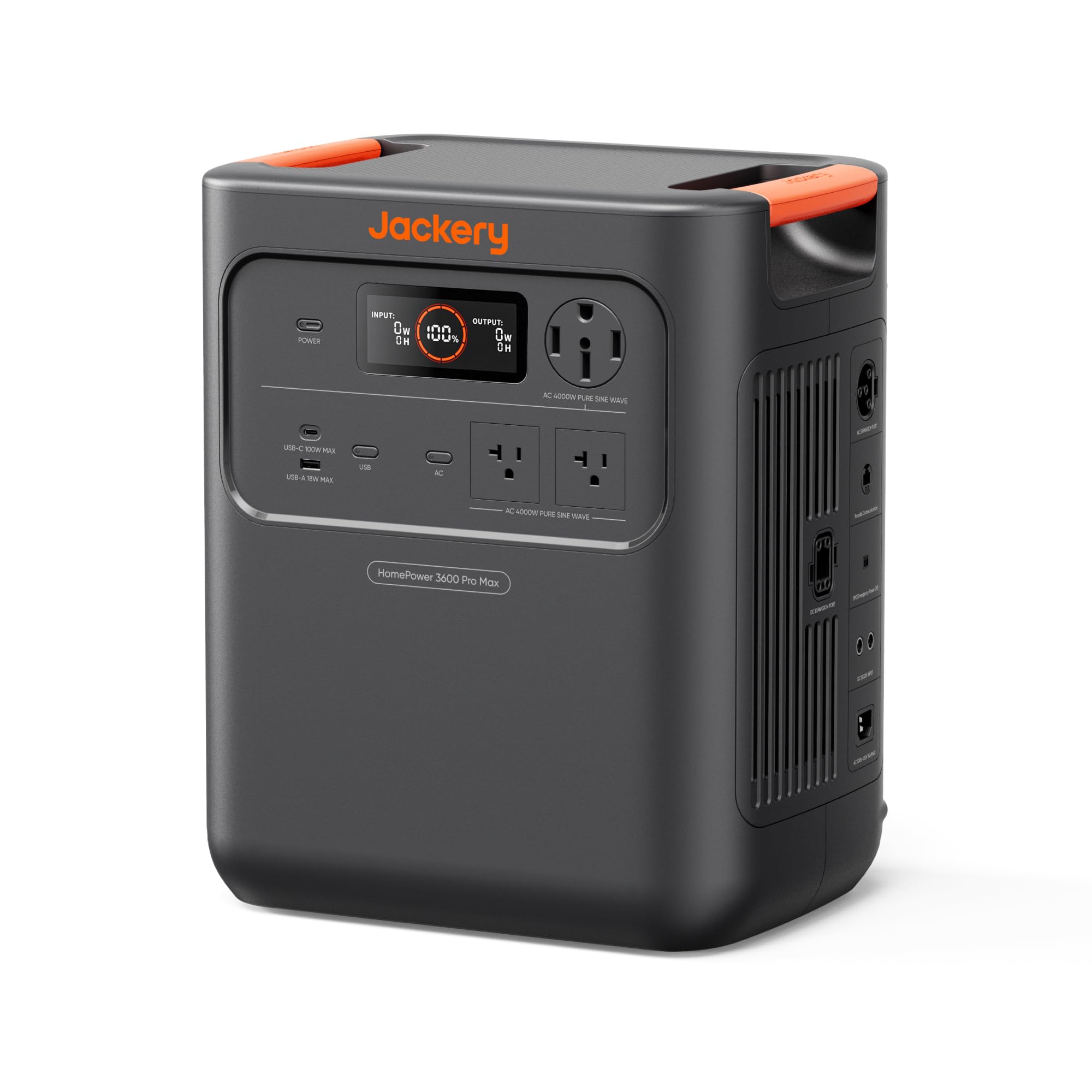 LFP Battery, Expandable to 43kWh, Essential Home Backup for Outages, Emergencies & RV (Solar Panel Optional) Jackery HomePower 3600 Pro Max Power Station, 3584Wh, 2000W 120V/4000W 240V