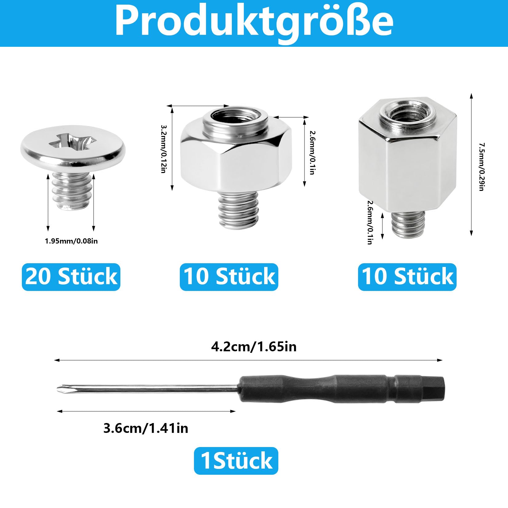 Zestaw śrub M.2 SSD, 41 sztuk, do dysku twardego Nvme, płyty głównej, SSD, płyty głównej, w zestawie 1 x śrubokręt